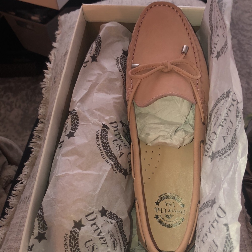 Driver Club USA Nantucket 2 - blush sz 10.5 driver moccasins shoes new